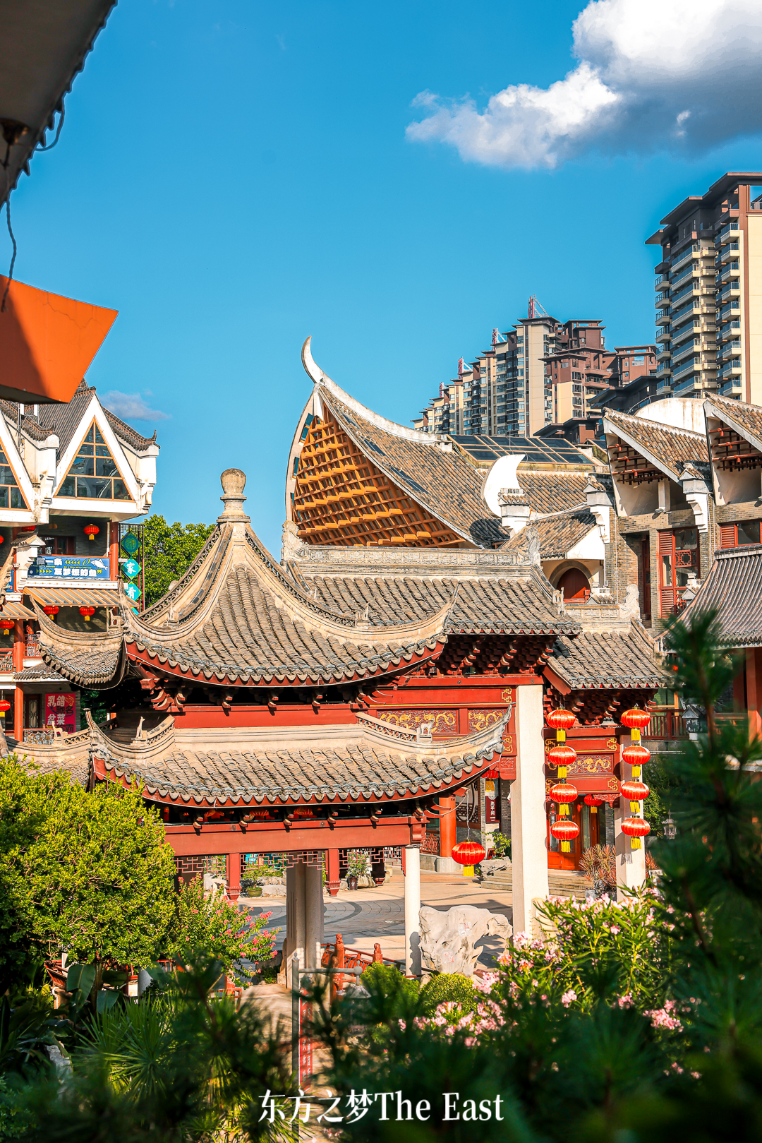 东方之梦日景街区建筑